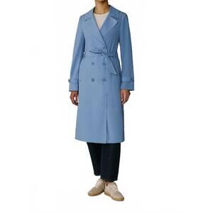 NEW SOIA&KYO blaire double-breasted trench coat raincoat in sky